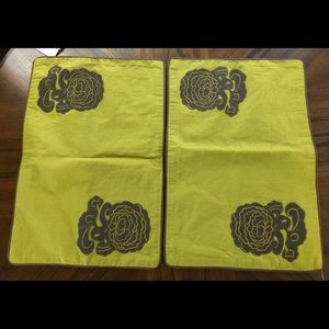 NEW! 2 THROW PILLOW COVERS - Otley Decorative Floral Cotton Lumbar Pillow Covers